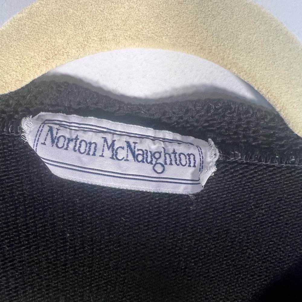 Vintage Norton McNaughton Floral V-Neck Sweater Large - Picture 5 of 6